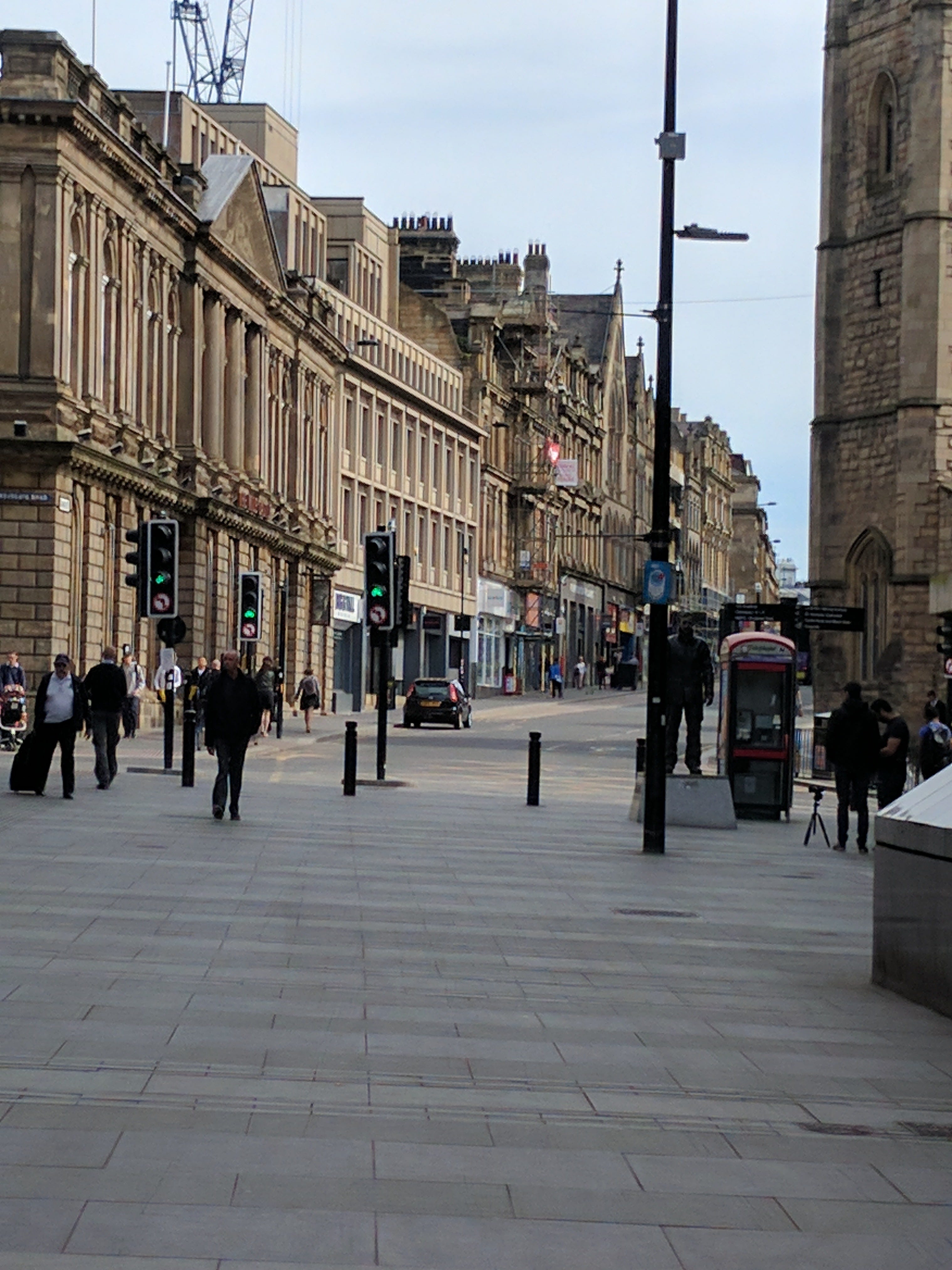 A sandstone architecture cityscape. It's Newcastle, if you know it.